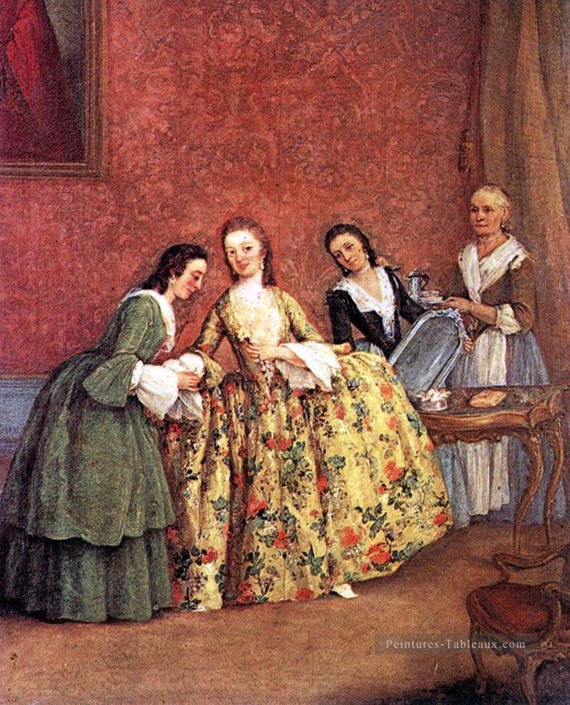 Les scènes vénitiennes Ladys Morning life Pietro Longhi Peintures à l'huile